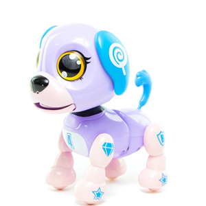 ربات اسباب بازی شارژی سگ سنسوردار بنفش Electronic Robot Dog Smart Pet Purple_اسباب بازی
